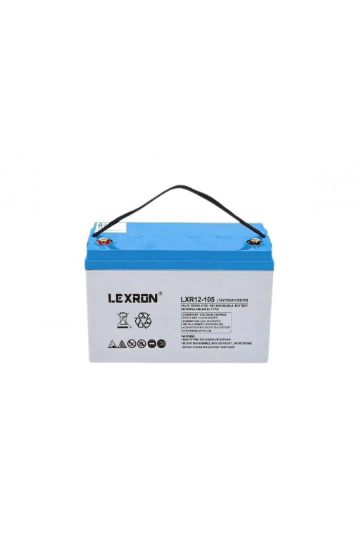 Lexron 12 Volt 105 Amper Deep Cycle Jel Akü Lexron 12 Volt 105 Amper Deep Cycle Jel Akü
