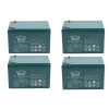 Volta VSM/VSC/VST Serisi için 12v 14ah Jel Akü Seti 4 Adet 12 volt 14 Amper