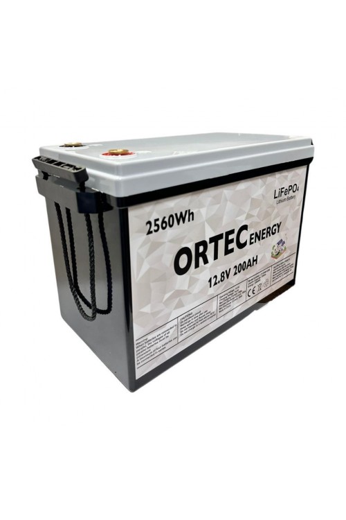 Ortec 12.8V 200AH LiFePO4 Lityum Akü 2560 Wh Yeni Nesil 2024 Üretim