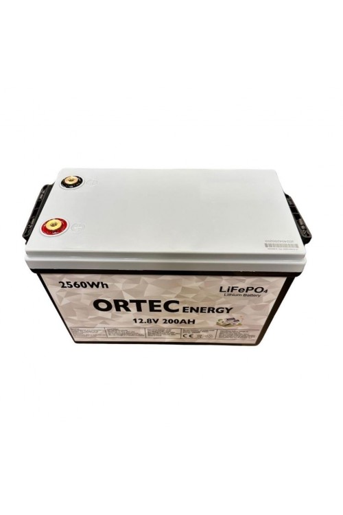 Ortec 12.8V 200AH LiFePO4 Lityum Akü 2560 Wh Yeni Nesil 2024 Üretim