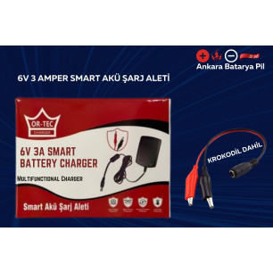Yokohama 6 Volt 12 Amper Akü ve Ortec 6 Volt 3 Amper Şarj Aleti Yokohama 6 Volt 12 Amper Akü ve Ortec 6 Volt 3 Amper Şarj Aleti