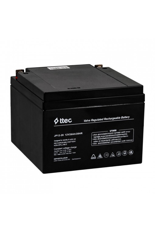 Ttec 12V 26Ah BASE Bakımsız Kuru Akü-Üretim Yılı 2024 Ttec 12V 26Ah BASE Bakımsız Kuru Akü-Üretim Yılı 2024