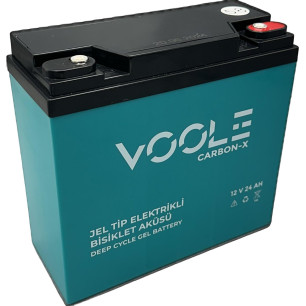 VOOLE 12V 24 AH ELEKTRİKLİ BİSİKLET AKÜSÜ DEEP CYCLE VOOLE 12V 24 AH ELEKTRİKLİ BİSİKLET AKÜSÜ DEEP CYCLE