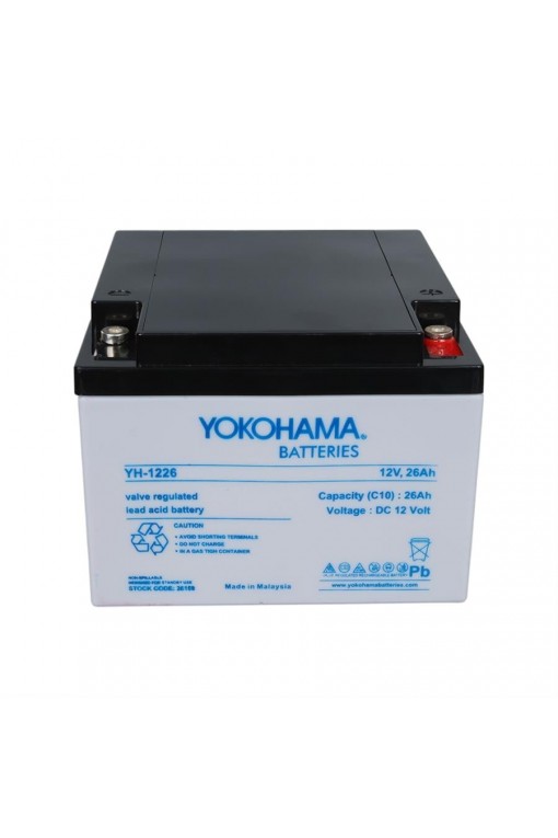 Yokohama YH-122.6 12 Volt 26 Amper Akü Yokohama YH-122.6 12 Volt 26 Amper Akü