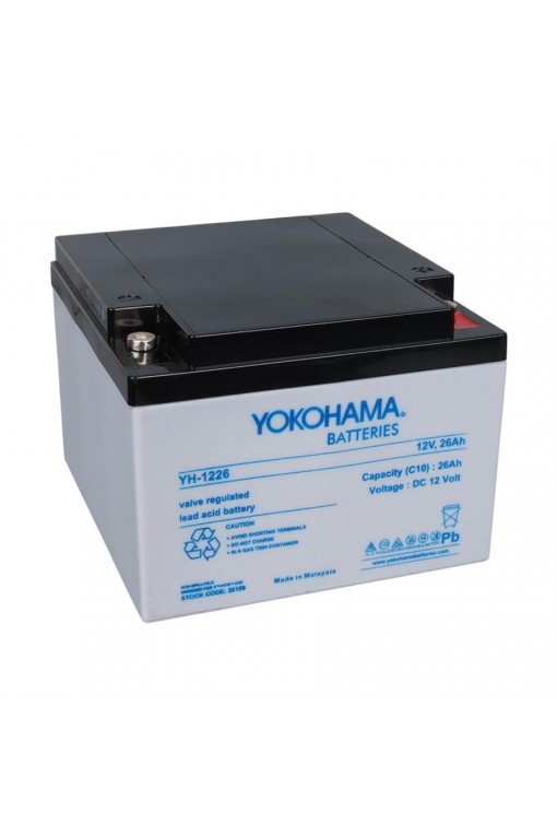 Yokohama YH-122.6 12 Volt 26 Amper Akü Yokohama YH-122.6 12 Volt 26 Amper Akü