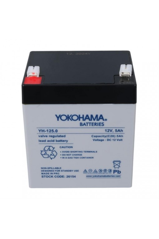 Yokohama YH-125.0 12 Volt - 5 Amper Akü Yokohama YH-125.0 12 Volt - 5 Amper Akü