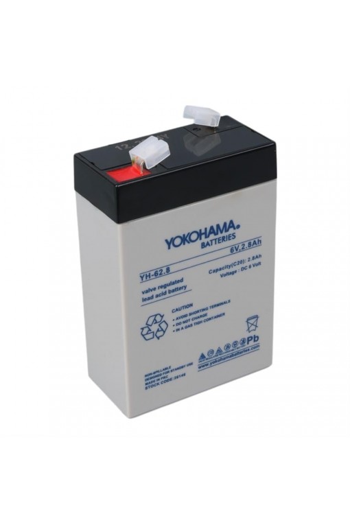Yokohama YH-62.8 6 Volt - 2.8 Amper Dik Akü Yokohama YH-62.8 6 Volt - 2.8 Amper Dik Akü