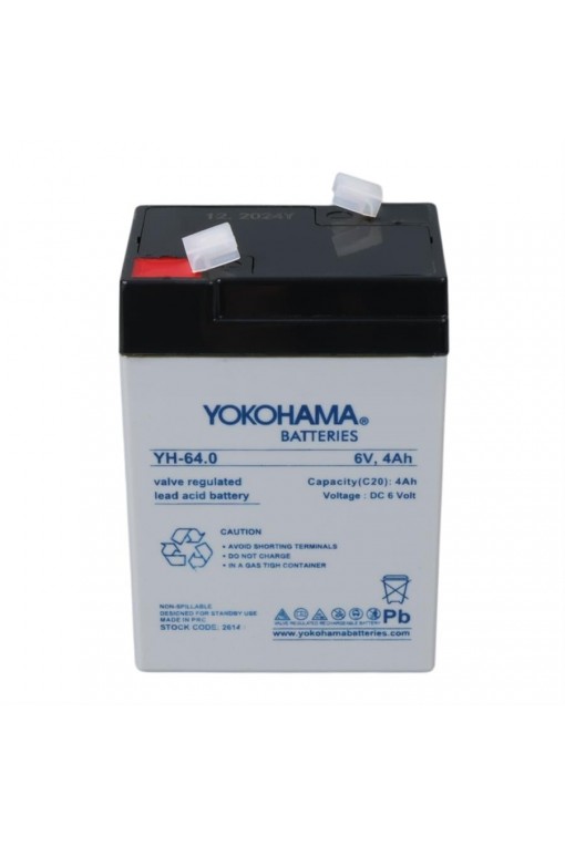 Yokohama YH-64.0 6 Volt - 4 Amper Akü Yokohama YH-64.0 6 Volt - 4 Amper Akü