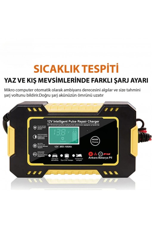 12v 6a Akıllı Araba Motosiklet Lcd Ekran Araç Akü Onarım Hızlı Şarj Cihazı Islak Kuru Jel Kurşunasit 12v 6a Akıllı Araba Motosiklet Lcd Ekran Araç Akü Onarım Hızlı Şarj Cihazı Islak Kuru Jel Kurşunasit