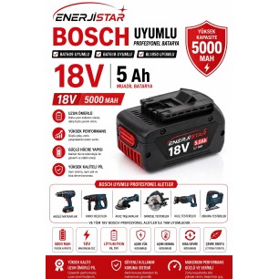 Bosch BL1850,Bat609,Bat618 18v 6ah Muadil Batarya
