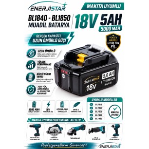 Makita BL1840-BL1850 18v 5Ah Muadil Batarya