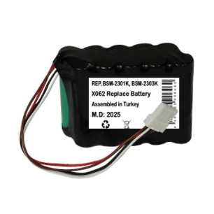 Nihon Kohden BSM-2301K Hastabaşı Monitör için 12v Medikal Batarya Nihon Kohden BSM-2301K Hastabaşı Monitör için 12v Medikal Batarya