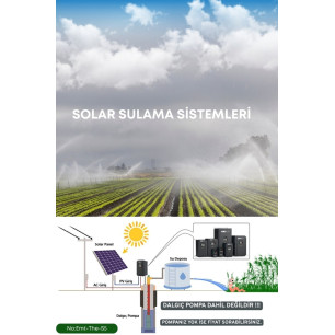 SOLAR GÜNEŞ ENERJİ SULAMA SİSTEMİ 10Hp (7,5 kW) Solar Pompa Sürücüsü (Trifaze) 585 W Güneş Paneli SOLAR GÜNEŞ ENERJİ SULAMA SİSTEMİ 10Hp (7,5 kW) Solar Pompa Sürücüsü (Trifaze) 585 W Güneş Paneli
