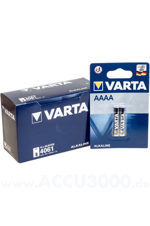 Varta AAAA MİNİ 4061 LR8D425 1.5V ALKALİN PİL 10LU PAKET