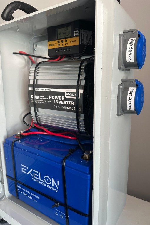 Enerjitaşınabilir Güneş Enerji Paketi 12volt Buzdolabı Ve 220volt Tv Aydınlatma Paketi