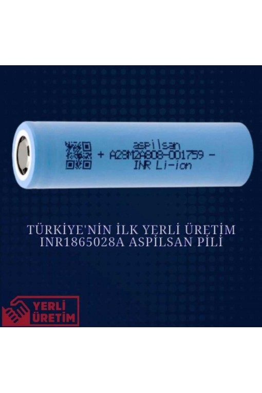 Aspilsan INR18650A28 Puntalı 3.7V 2900mAh 25A Discharge Şarjlı Li ion Pil Aspilsan INR18650A28 Puntalı 3.7V 2900mAh 25A Discharge Şarjlı Li ion Pil