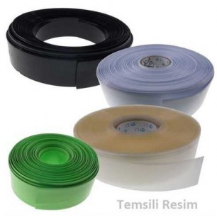 1 Metre 40mm Şeffaf Renk Daralan Makaron PVC Shrink