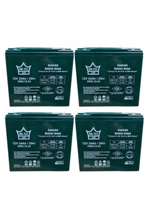 12V 24AH Elektrikli Motosiklet Ve Elektrikli Bisiklet Aküsü 4'lü Set Jel Akü 12V 24AH Elektrikli Motosiklet Ve Elektrikli Bisiklet Aküsü 4'lü Set Jel Akü