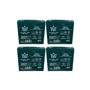 12V 24AH Elektrikli Motosiklet Ve Elektrikli Bisiklet Aküsü 4'lü Set Jel Akü