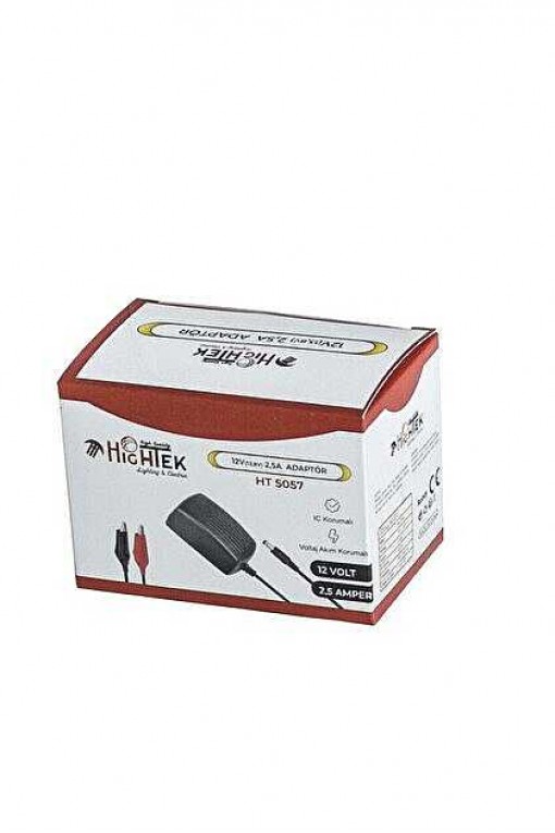 12V 2.5A Akü Şarj Cihazı Jaklı ve Krokodilli | Jel ve Kuru Akü Uyumlu
