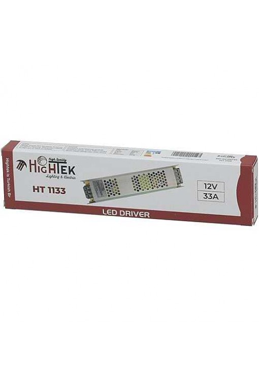 12V 33A Metal Slim Kasa Adaptör | 400W Güç Kaynağı LED Trafo 12V 33A Metal Slim Kasa Adaptör | 400W Güç Kaynağı LED Trafo
