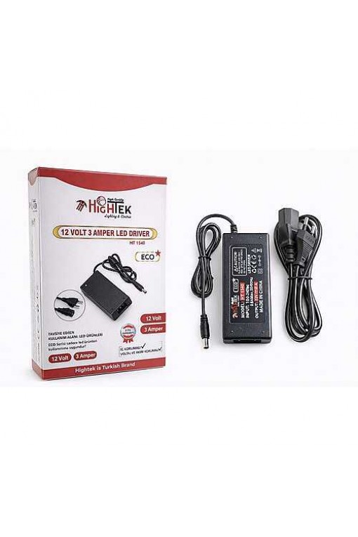 12V 3A Masa Tipi Adaptör 5.5x2.5mm Jaklı Güç Adaptörü
