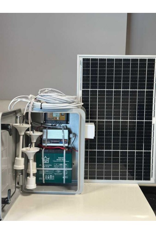 24Ah Jel Akülü Taşınabilir Güneş Enerji Sistemi 600W İnvertörlü Hobi Bahçesi Konteyner Dağ Evi Solar Set