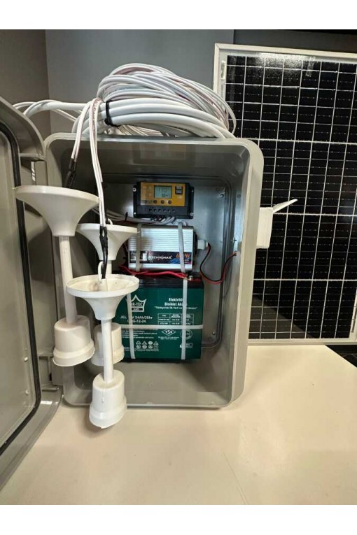 24Ah Jel Akülü Taşınabilir Güneş Enerji Sistemi 600W İnvertörlü Hobi Bahçesi Konteyner Dağ Evi Solar Set