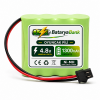 4.8V 1300mAh Oyuncak Araba Pili Siyah Soket + USB Şarj Cihazı | RC Araç Batarya Seti