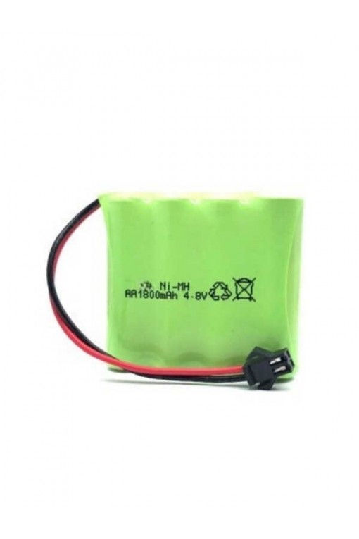 4.8v 1800mAH Oyuncak Araba Bataryası Siyah Soket