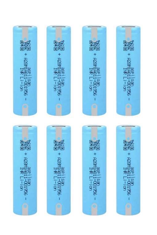 8 Adet Aspilsan Puntalı INR18650A28 3.7V 2800mAh 25A Discharge Şarjlı Li-ion Pil