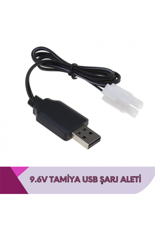 9.6v 2li Tamiya Soketli USB Şarj Cihazı