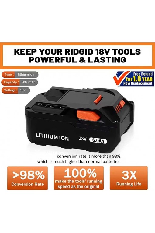 AEG L1820 R L1815 R L1840 R L1830 R Muadil 18v 6Ah Batarya AEG L1820 R L1815 R L1840 R L1830 R Muadil 18v 6Ah Batarya