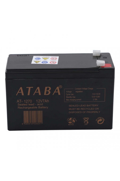 ATABA AT-1270 12V 7Ah KURU TİP AKÜ ATABA AT-1270 12V 7Ah KURU TİP AKÜ