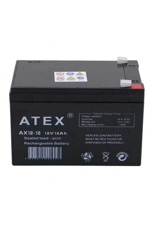 Atex AX12 12V 12AH Bakımsız Kuru Akü Atex AX12 12V 12AH Bakımsız Kuru Akü