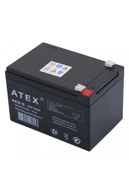 Atex AX12 12V 12AH Bakımsız Kuru Akü Atex AX12 12V 12AH Bakımsız Kuru Akü