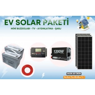 Bağ Evi Karavan Mini Buzdolabı Tv Aydınlatma Solar Paket 3kwp