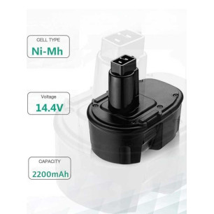 Dewalt DC9091 DE9038 DE9091 DE9092 DE9094 DE9502 için 2200mAh 14.4V Yedek Şarj Edilebilir Pil Dewalt DC9091 DE9038 DE9091 DE9092 DE9094 DE9502 için 2200mAh 14.4V Yedek Şarj Edilebilir Pil