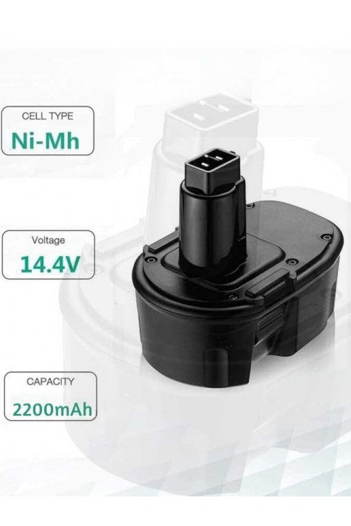 Dewalt DC9091 DE9038 DE9091 DE9092 DE9094 DE9502 için 2200mAh 14.4V Yedek Şarj Edilebilir Pil