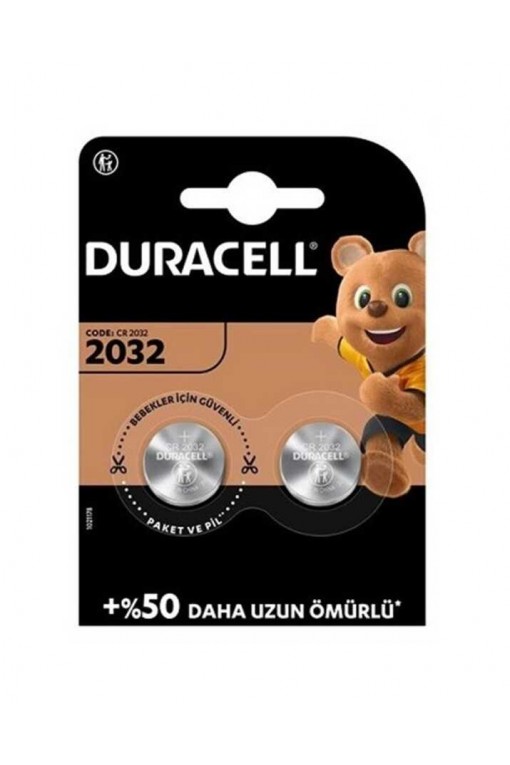 Duracell 2032 Lityum Düğme Pil 3V 2'li Paket (CR2032) Duracell 2032 Lityum Düğme Pil 3V 2'li Paket (CR2032)