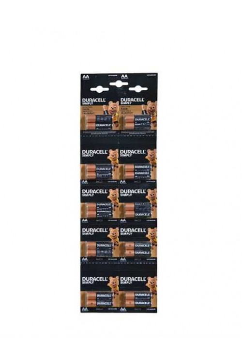 Duracell 20li AA Alkalin Kalem Pil 10x2li Blister
