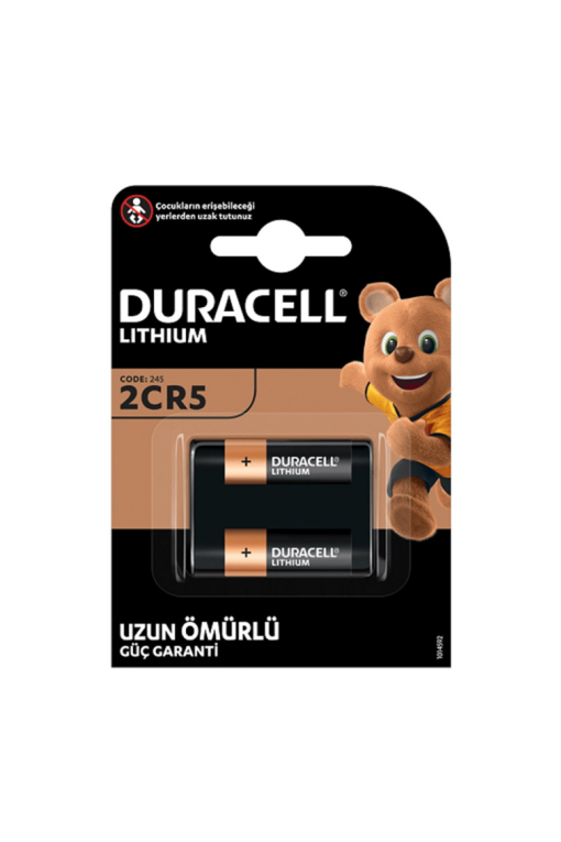 Duracell 245 2CR5 6V Lityum Foto Pili Tekli Blister Duracell 245 2CR5 6V Lityum Foto Pili Tekli Blister