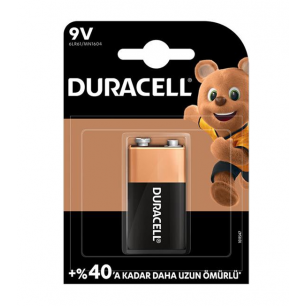 Duracell 9v Alkaline Kare Pil