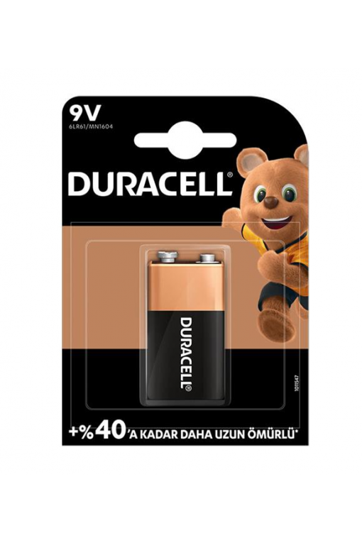 Duracell 9v Alkaline Kare Pil