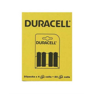 Duracell AA Kalem Alkaline Pil 4'lü x 20 paket