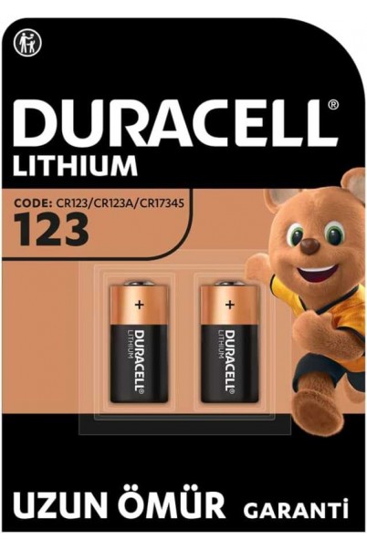 Duracell CR123A 3V Lityum Pil 2'li Paket2 Pil 3V (CR15H270) Duracell CR123A 3V Lityum Pil 2'li Paket2 Pil 3V (CR15H270)