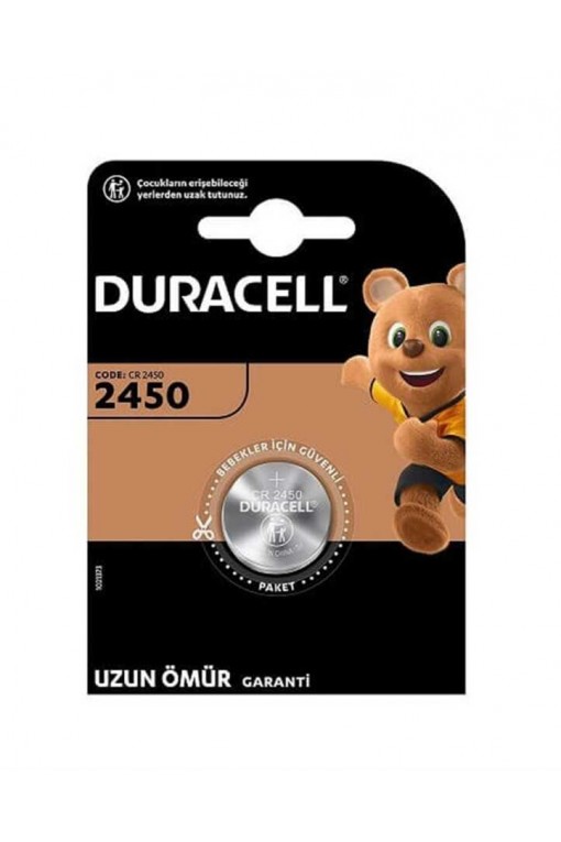 Duracell CR2450 3V Lityum Para Pil Tekli Blister Duracell CR2450 3V Lityum Para Pil Tekli Blister