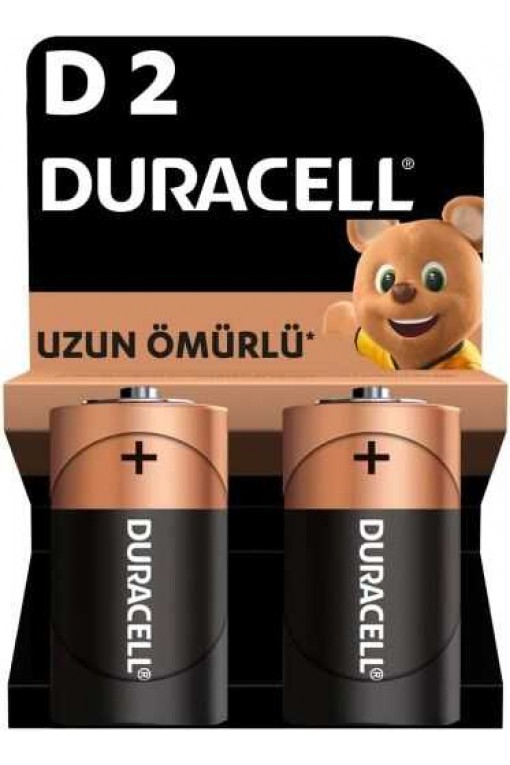 Duracell D Boy Alkalin Büyük Pil 2li Blister Ambalaj