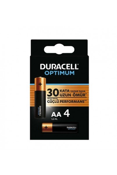 Duracell Optimum AA Alkalin Kalem Pil 4lü Blister Duracell Optimum AA Alkalin Kalem Pil 4lü Blister