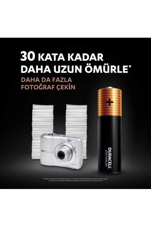 Duracell Optimum AA Alkalin Kalem Pil 4lü Blister Duracell Optimum AA Alkalin Kalem Pil 4lü Blister